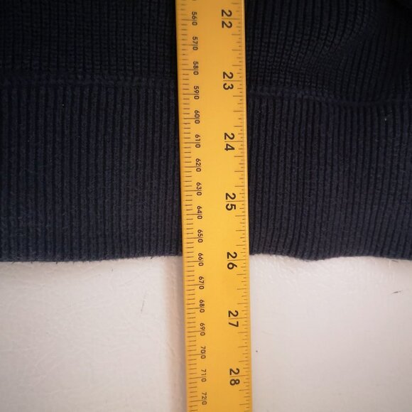 Eddie Bauer Men's 2 Button Closure XL Navy Sweater - Picture 8 of 8